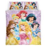 Housse De Couette Princesses Disney 06 Parure de lit Ensemble De Literie