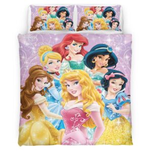 Housse De Couette Princesses Disney 06 Parure de lit Ensemble De Literie