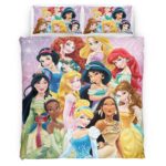 Housse De Couette Princesses Disney 07 Parure de lit Ensemble De Literie