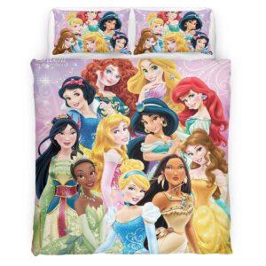 Housse De Couette Princesses Disney 07 Parure de lit Ensemble De Literie