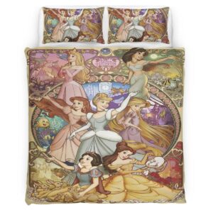 Housse De Couette Princesses Disney 16 Parure de lit Ensemble De Literie