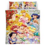Housse De Couette Princesses Disney 17 Parure de lit Ensemble De Literie