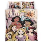 Housse De Couette Princesses Disney 18 Parure de lit Ensemble De Literie