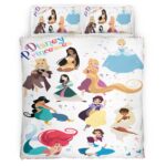 Housse De Couette Princesses Disney 30 Parure de lit Ensemble De Literie
