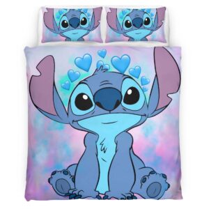 Housse De Couette Disney Stitch 17 Parure de lit Ensemble De Literie