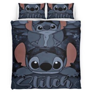 Housse De Couette Disney Stitch 50 Parure de lit Ensemble De Literie