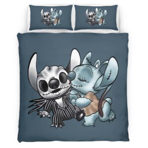 Housse De Couette Disney Stitch et Angel 14 Parure de lit Ensemble De Literie