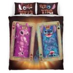 Housse De Couette Disney Stitch et Angel 21 Parure de lit Ensemble De Literie