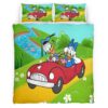 Housse De Couette Donald Duck & Daisy Duck – Pique-nique en voiture Parure de lit Ensemble De Literie
