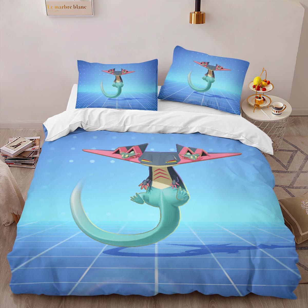 Housse De Couette Dragapult Pokémon 2 Parure de lit Ensemble De Literie – Image 2