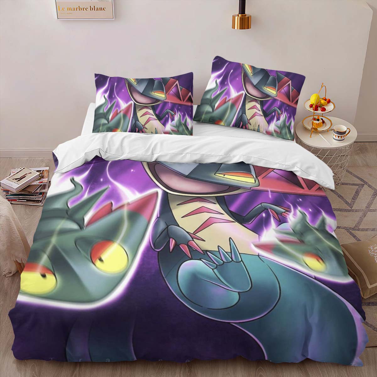 Housse De Couette Dragapult Pokémon 5 Parure de lit Ensemble De Literie – Image 2