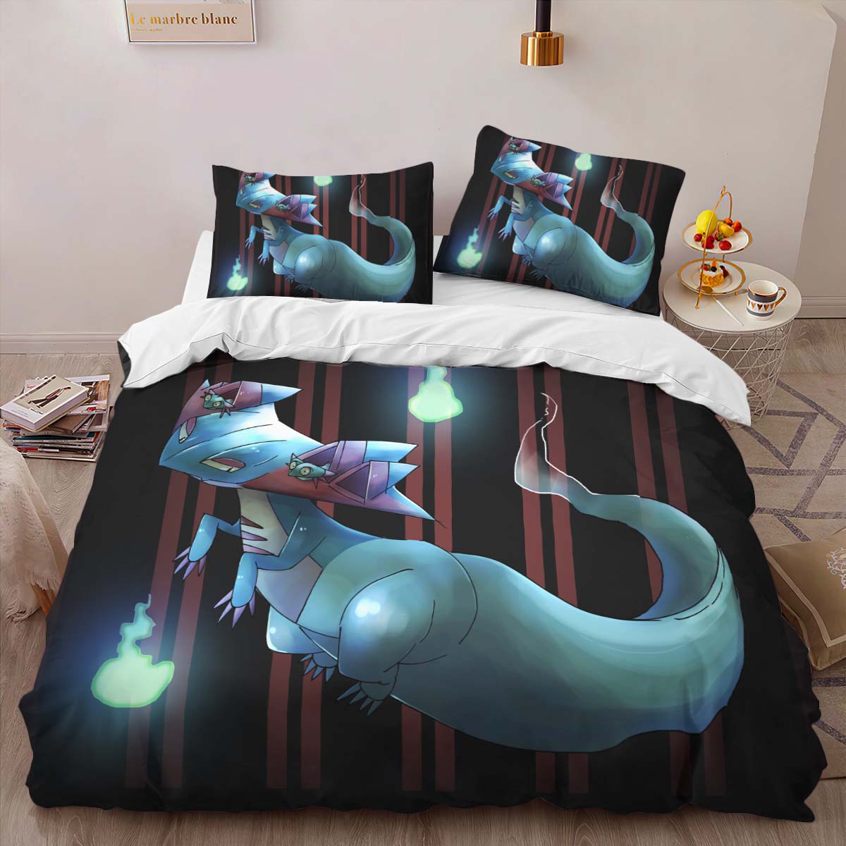 Housse De Couette Dragapult Pokémon 8 Parure de lit Ensemble De Literie – Image 2