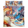 Housse De Couette Combat de Dragons Pokémon Parure de lit Ensemble De Literie