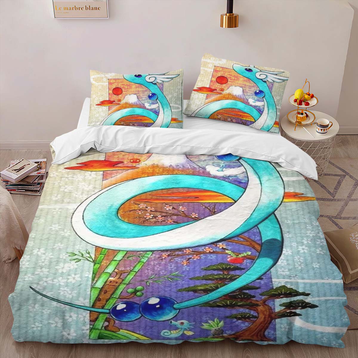 Housse De Couette Draco Pokémon Parure de lit Ensemble De Literie – Image 2