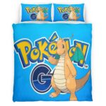 Housse De Couette Dracolosse Pokémon 4 Parure de lit Ensemble De Literie