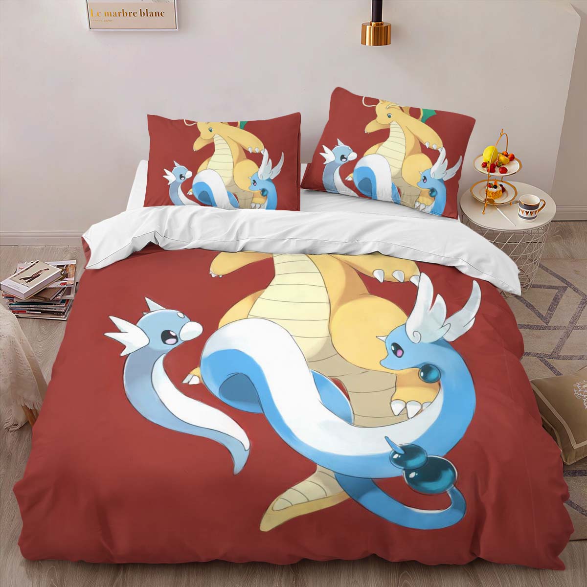 Housse De Couette Dracolosse Pokémon 6 Parure de lit Ensemble De Literie – Image 2