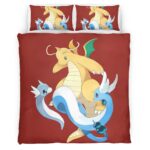 Housse De Couette Dracolosse Pokémon 6 Parure de lit Ensemble De Literie