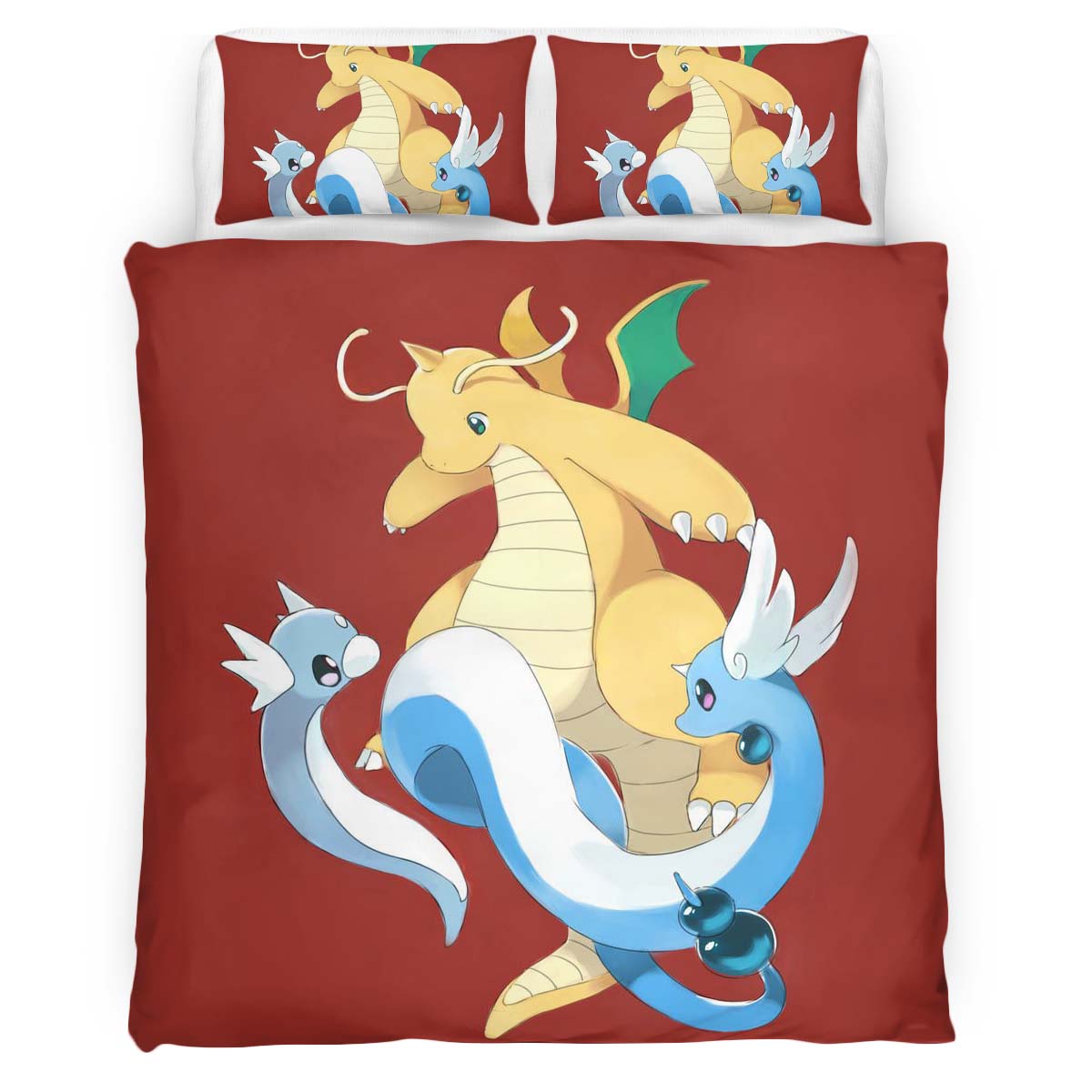 Housse De Couette Dracolosse Pokémon 6 Parure de lit Ensemble De Literie
