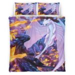 Housse De Couette Dragons – Krokmou & Furie Éclair Parure de lit Ensemble De Literie