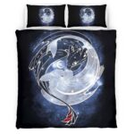 Housse De Couette Dragons – Krokmou & Furie Éclair 7 Parure de lit Ensemble De Literie