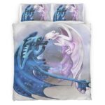 Housse De Couette Dragons – Krokmou & Furie Éclair 8 Parure de lit Ensemble De Literie