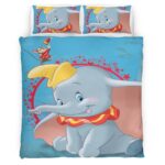 Housse De Couette Dumbo et Timothée la souris Parure de lit Ensemble De Literie