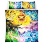 Housse De Couette Évolution Évoli Pokémon 1 Parure de lit Ensemble De Literie