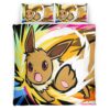 Housse De Couette Évolution Évoli Pokémon 11 Parure de lit Ensemble De Literie