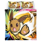 Housse De Couette Évolution Évoli Pokémon 11 Parure de lit Ensemble De Literie