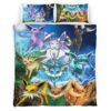 Housse De Couette Évolution Évoli Pokémon 12 Parure de lit Ensemble De Literie
