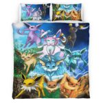 Housse De Couette Évolution Évoli Pokémon 12 Parure de lit Ensemble De Literie