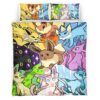 Housse De Couette Évolution Évoli Pokémon 13 Parure de lit Ensemble De Literie