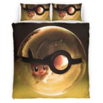 Housse De Couette Évolution Évoli Poké Ball Parure de lit Ensemble De Literie