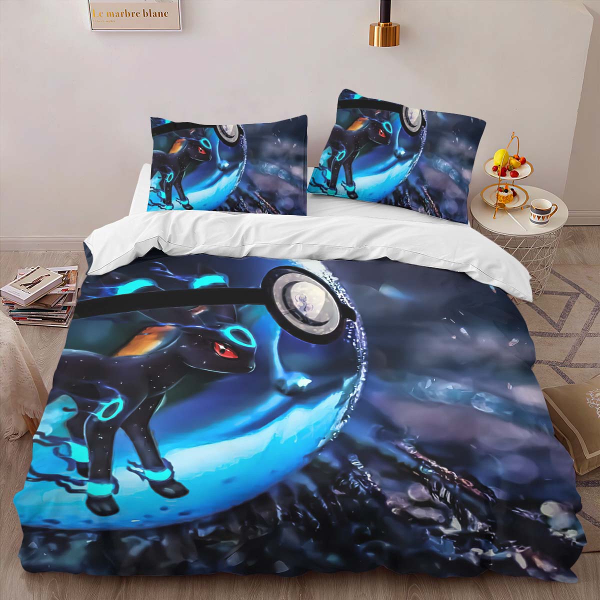 Housse De Couette Évolution Évoli Poké Ball 2 Parure de lit Ensemble De Literie – Image 2