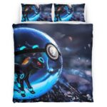 Housse De Couette Évolution Évoli Poké Ball 2 Parure de lit Ensemble De Literie