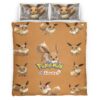 Housse De Couette Évoli Pokémon Parure de lit Ensemble De Literie