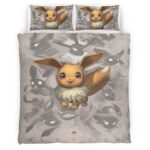 Housse De Couette Évoli Pokémon 3 Parure de lit Ensemble De Literie
