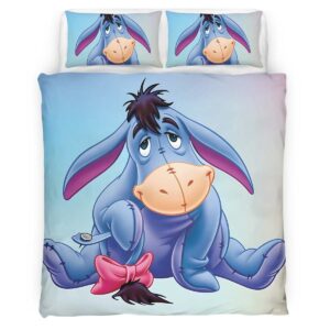 Housse De Couette Bourriquet Winnie l’Ourson Parure de lit Ensemble De Literie