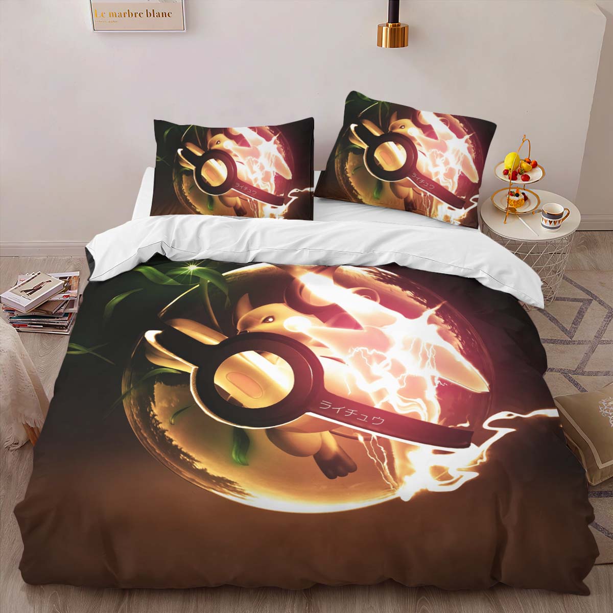 Housse De Couette Évolution Poké Ball Pokémon 2 Parure de lit Ensemble De Literie – Image 2