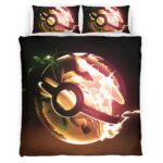 Housse De Couette Évolution Poké Ball Pokémon 2 Parure de lit Ensemble De Literie