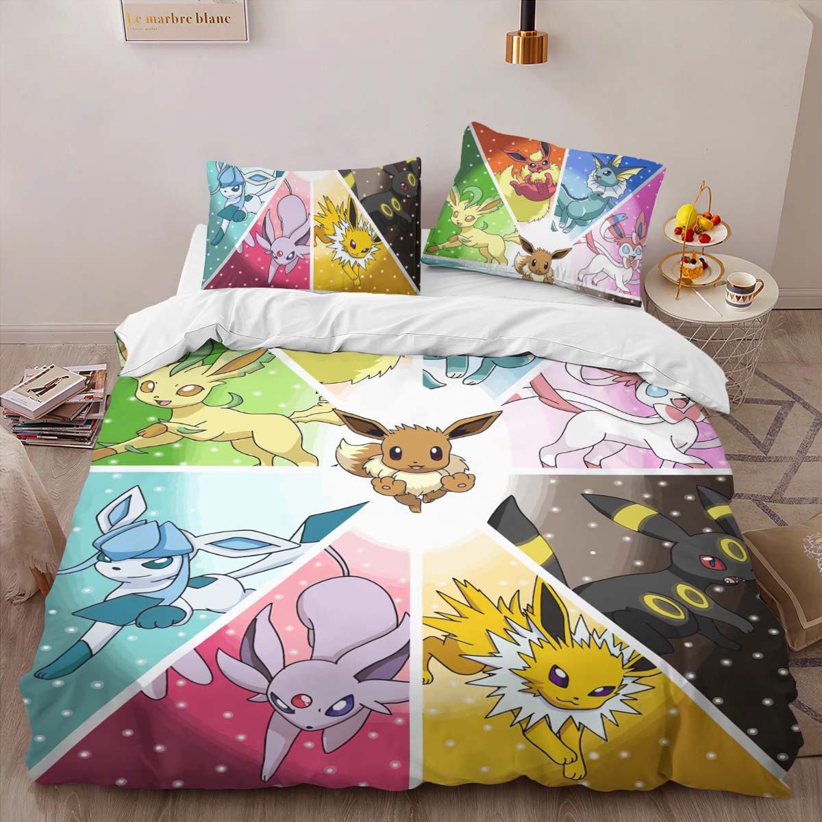 Housse De Couette Évolution Poké Ball Pokémon 5 Parure de lit Ensemble De Literie – Image 2