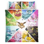 Housse De Couette Évolution Poké Ball Pokémon 5 Parure de lit Ensemble De Literie