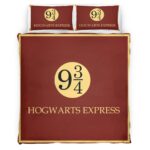 Housse De Couette Billet pour le Poudlard Express Harry Potter Parure de lit Ensemble De Literie