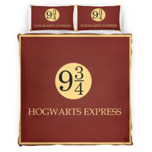 Housse De Couette Billet pour le Poudlard Express Harry Potter Parure de lit Ensemble De Literie