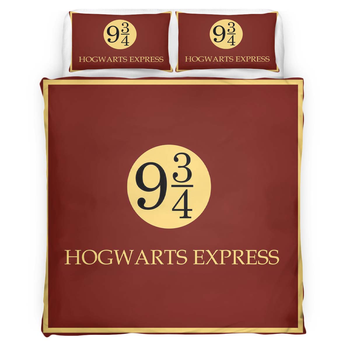 Housse De Couette Billet pour le Poudlard Express Harry Potter Parure de lit Ensemble De Literie
