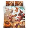 Housse De Couette Pokémon de type Feu Parure de lit Ensemble De Literie