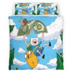 Housse De Couette Fortnite Adventure Time Chien et Humain Parure de lit Ensemble De Literie