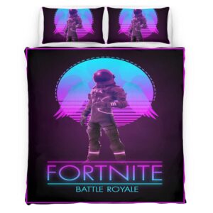 Housse De Couette Fortnite Battle Royale Espace Galaxie Rétro Parure de lit Ensemble De Literie