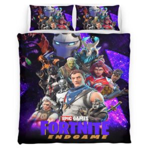 Housse De Couette Fortnite Endgame Skin Epic Games Parure de lit Ensemble De Literie