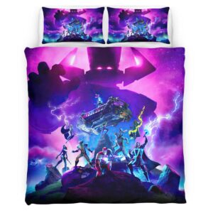 Housse De Couette Fortnite Galactus Chapitre 2 Saison 4 Parure de lit Ensemble De Literie